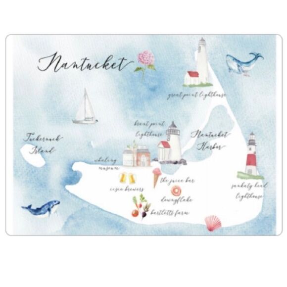 Nantucket Map Magnet  - Picture 2 of 2